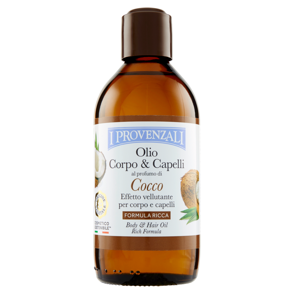 I Provenzali Olio Corpo & Capelli al Profumo di Cocco 200 ml, , large