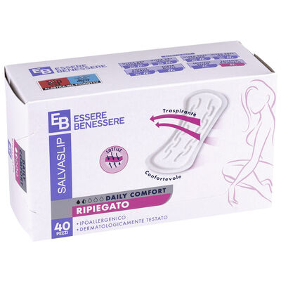 Essere Benessere Salvaslip Ripiegato 40 Pezzi