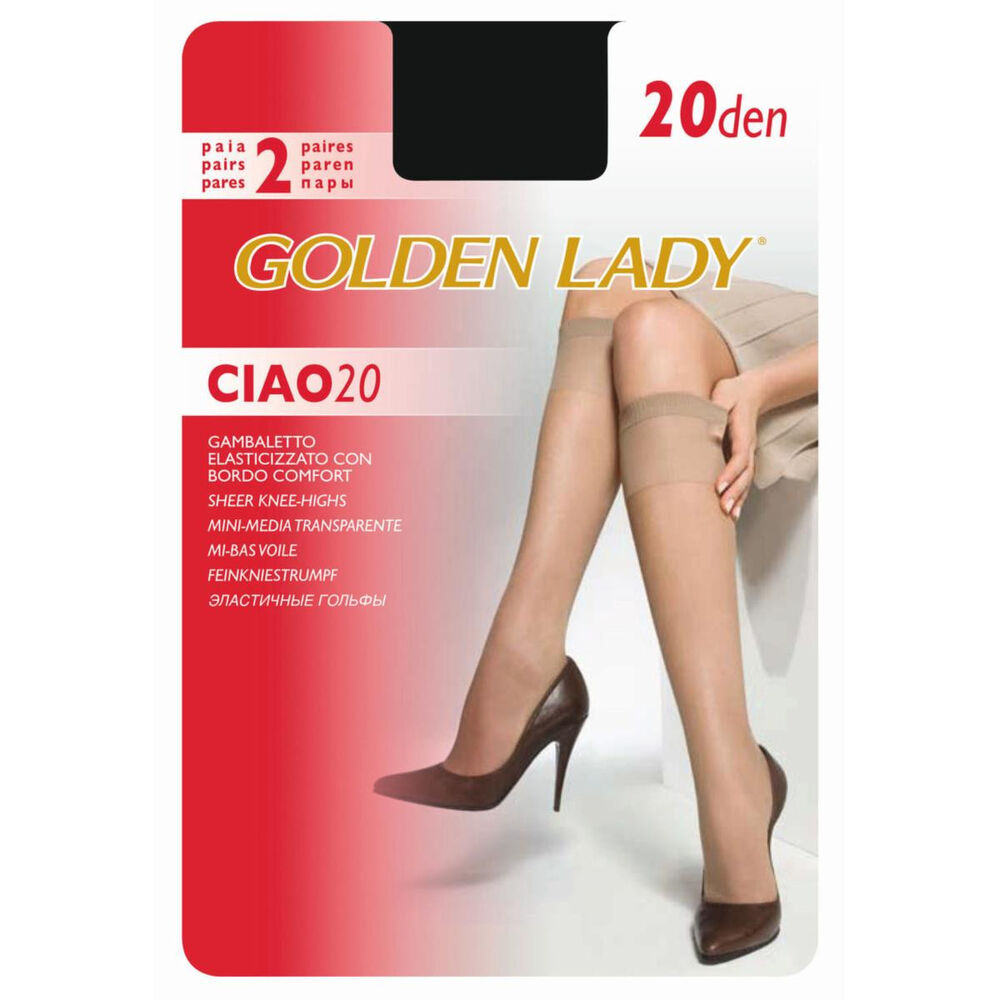 Golden Lady Gambaletti 20 Denari Nero 2 Pezzi, , large