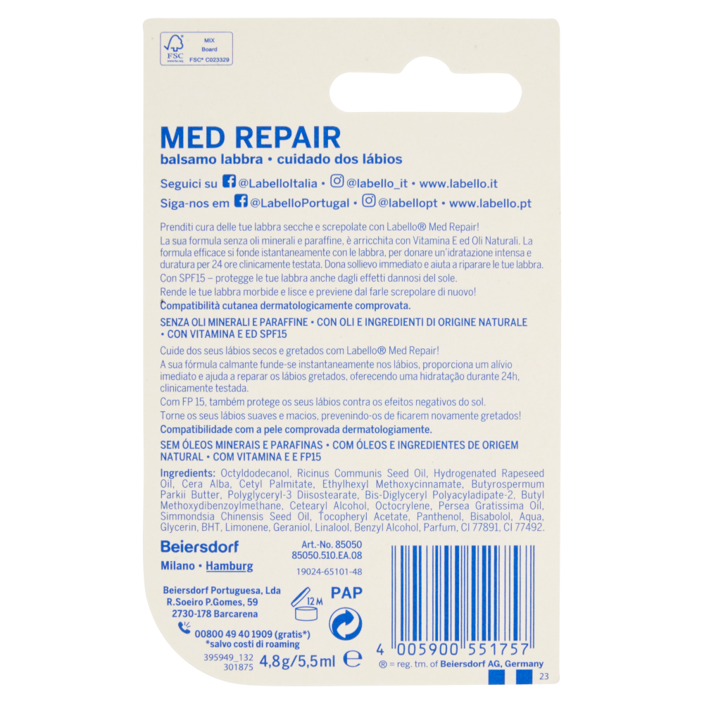 Labello Med Repair Spf/Fp 15 5,5 ml, , large