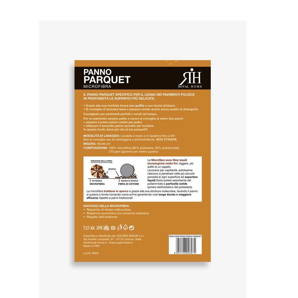 Puli Panno Microfibra per Pavimento Parquet, , large