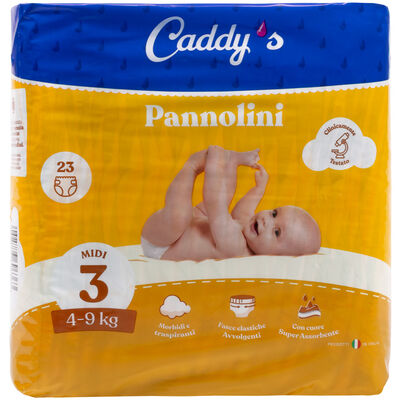 Caddy's Pannolini Midi ( 4-9 Kg) 23 Pezzi