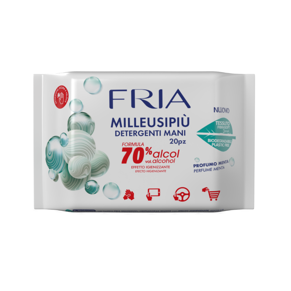 Fria MilleusiPi&ugrave; Detergenti Mani 20 Salviette, , large