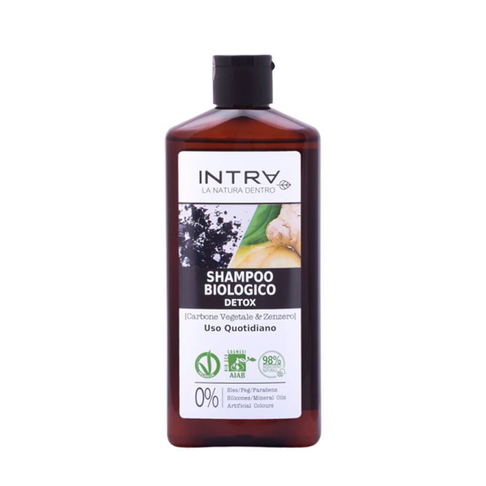 Intra Carbone Vegetale e Zenzero Shampoo Detox 250ml, , large