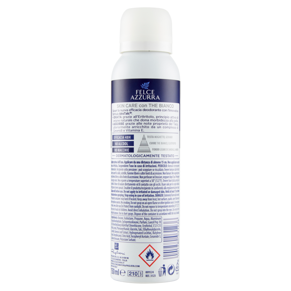 Felce Azzurra Skin Care Deodorante Spray 150 ml, , large
