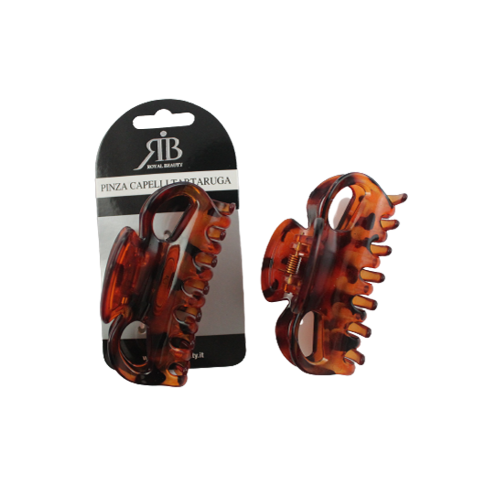 Royal Beauty Pinza Capelli Tartaruga 9 Cm, , large