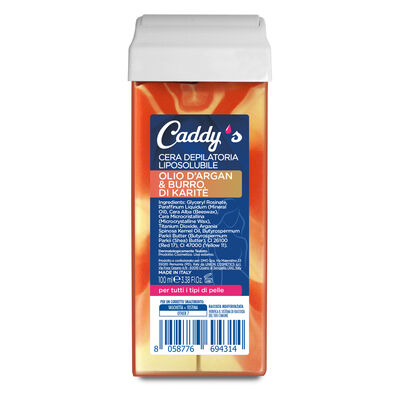 Caddy's Cera Depilatoria Roll-On Olio d'Argan & Burro di Karit&eacute; 100 ml