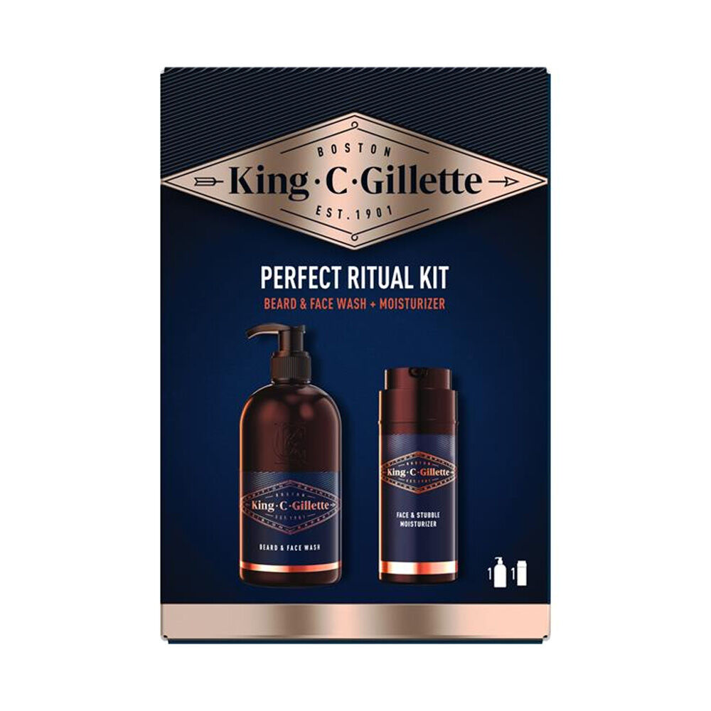Gillette Cofanetto Beard & Face Wash + Moisturizer - -