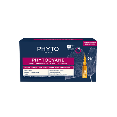 Lierac Phytocyane Fiale Anti-Caduta Temporanea dei Capelli Donna 12 Fiale