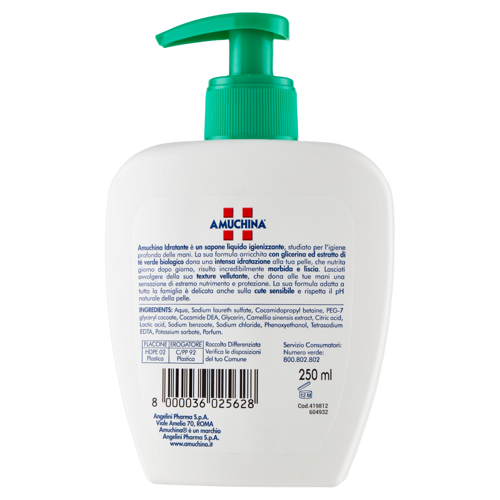 Amuchina Idratante Sapone Liquido Mani Igienizzante 250 ml, , large