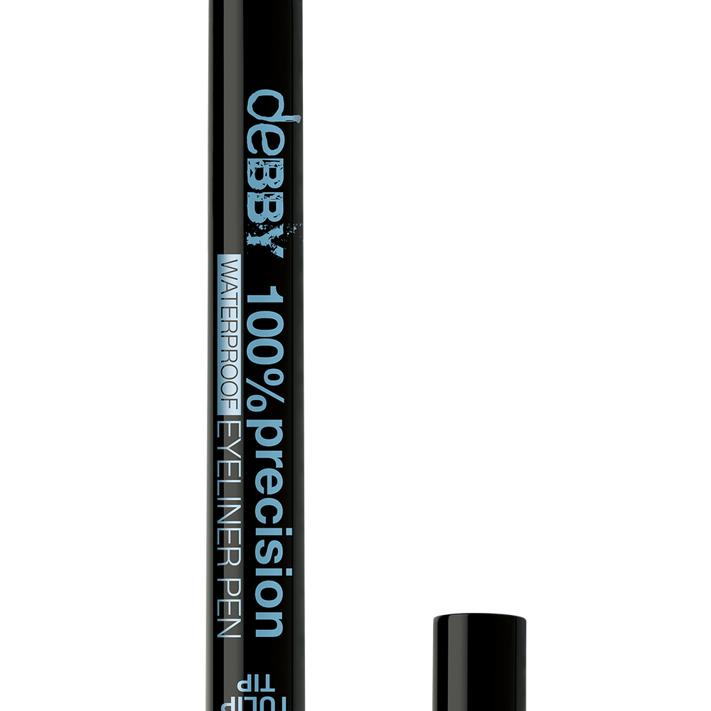 Debby Eyeliner Pen Waterproof Black Tulip Tip, , large image number null