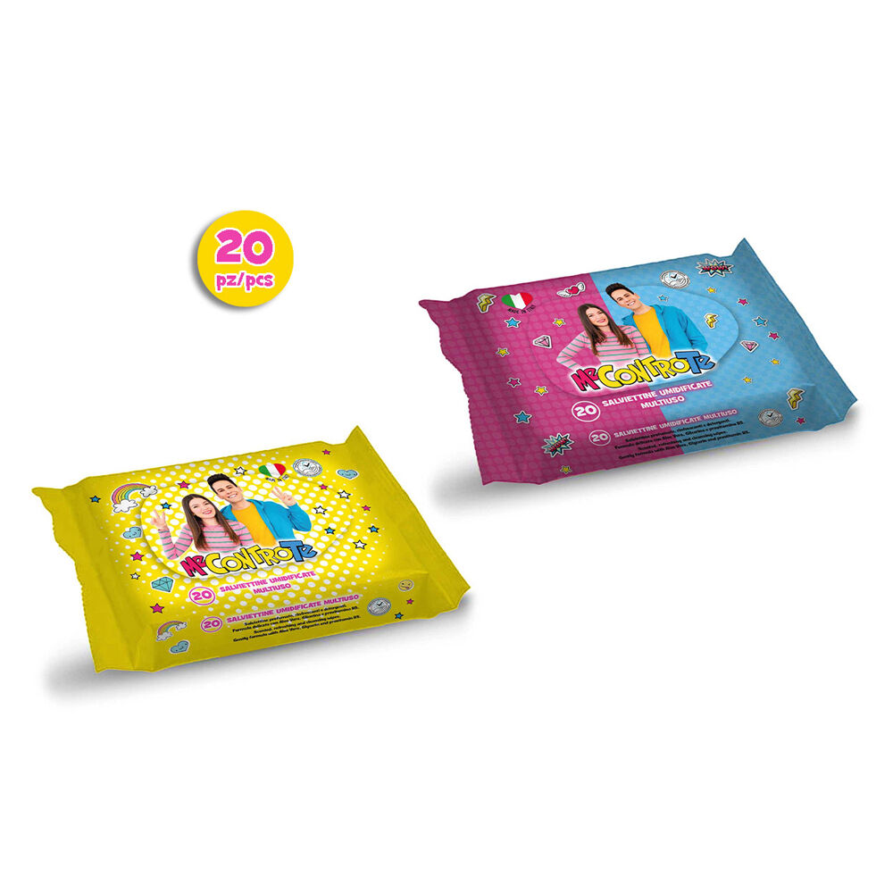 Me Contro Te Salviette Umidificate 20 Pezzi,  Me Contro Te Salviette Umidificate 20 Pezzi, , large