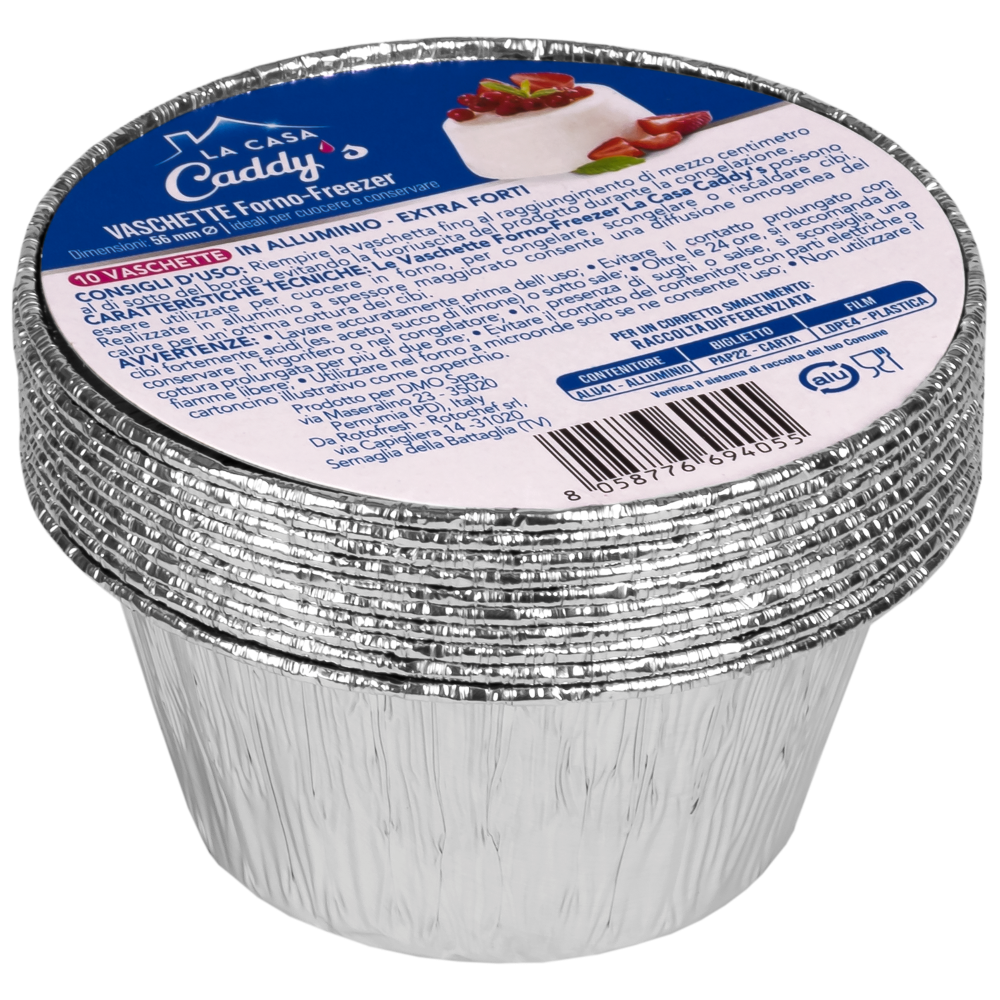 Caddy's Contenitore Alluminio senza Coperchio 10 Pezzi , , large