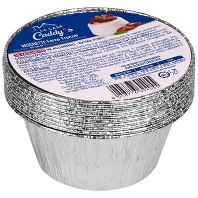Caddy's Contenitore Alluminio senza Coperchio 10 Pezzi 