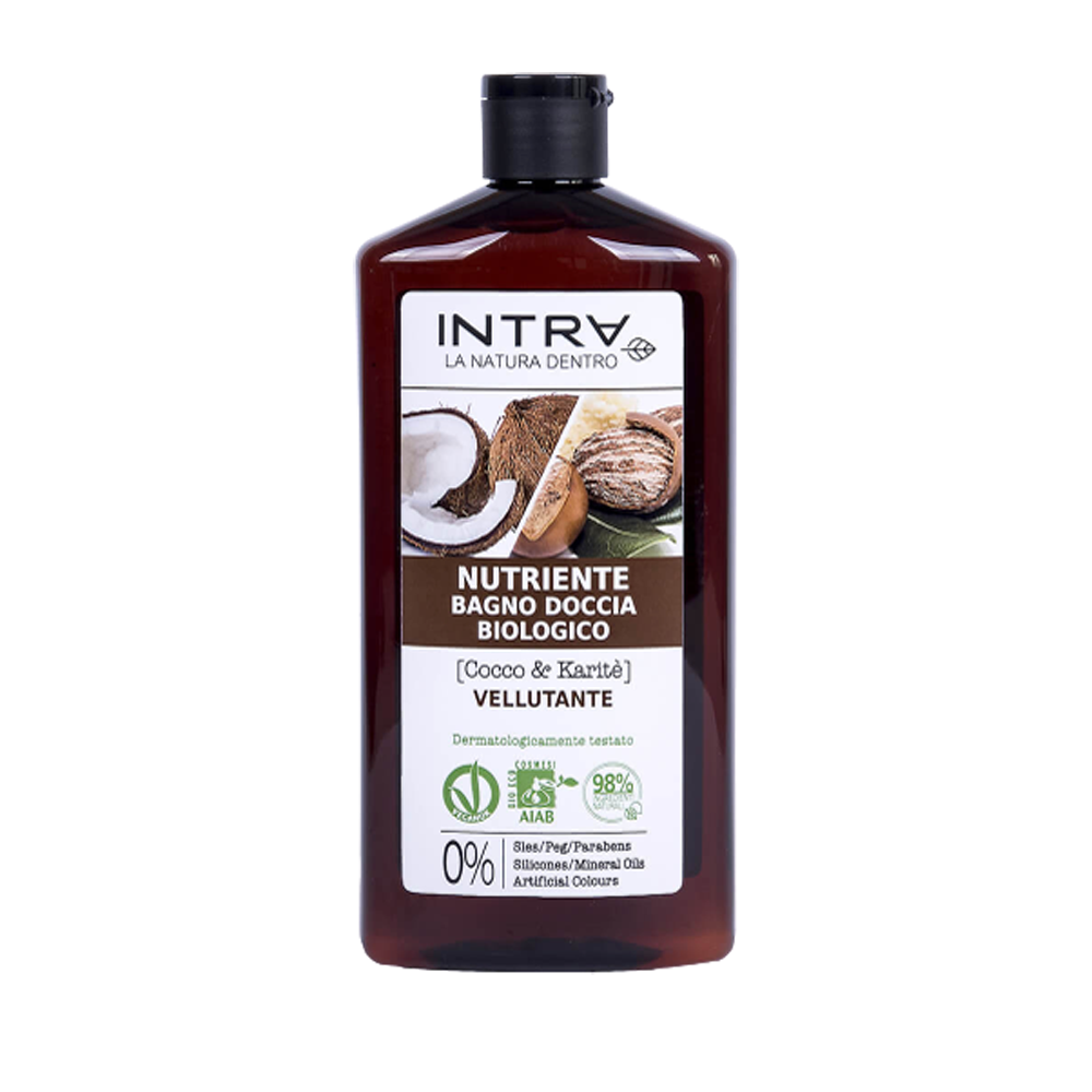 Intra Cocco & Karit&egrave; Bagno Doccia Nutriente 400 ml, , large