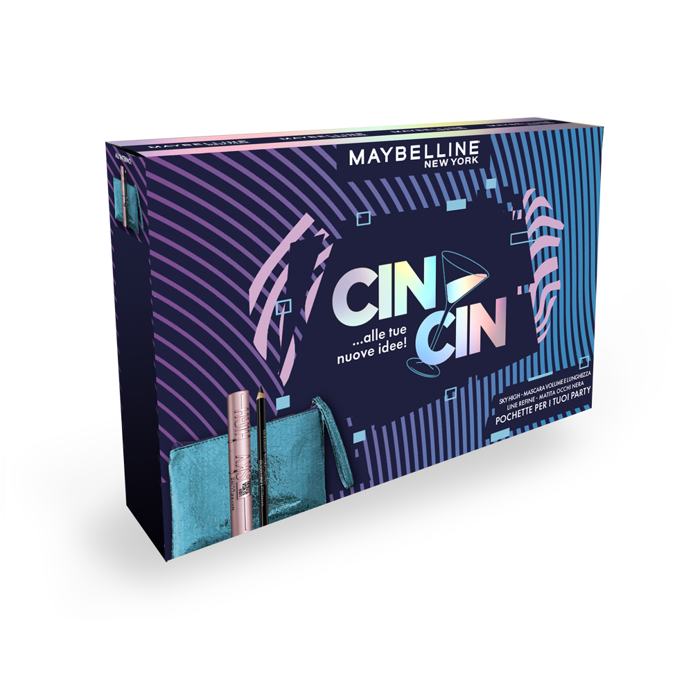 Maybelline Cofanetto Matita Occhi Nera + Skyhigh Mascara , , large