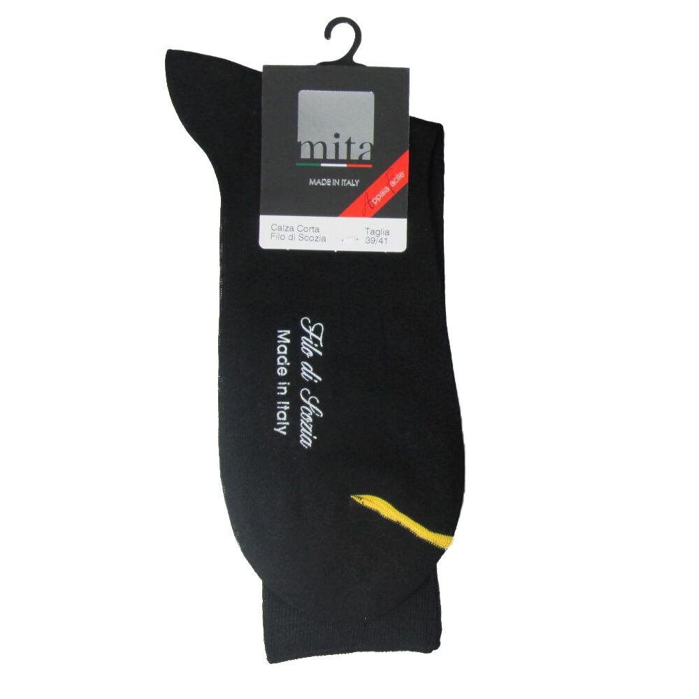 Mita Calza Corta Blu Filo di Scozia Taglia 45/47, , large