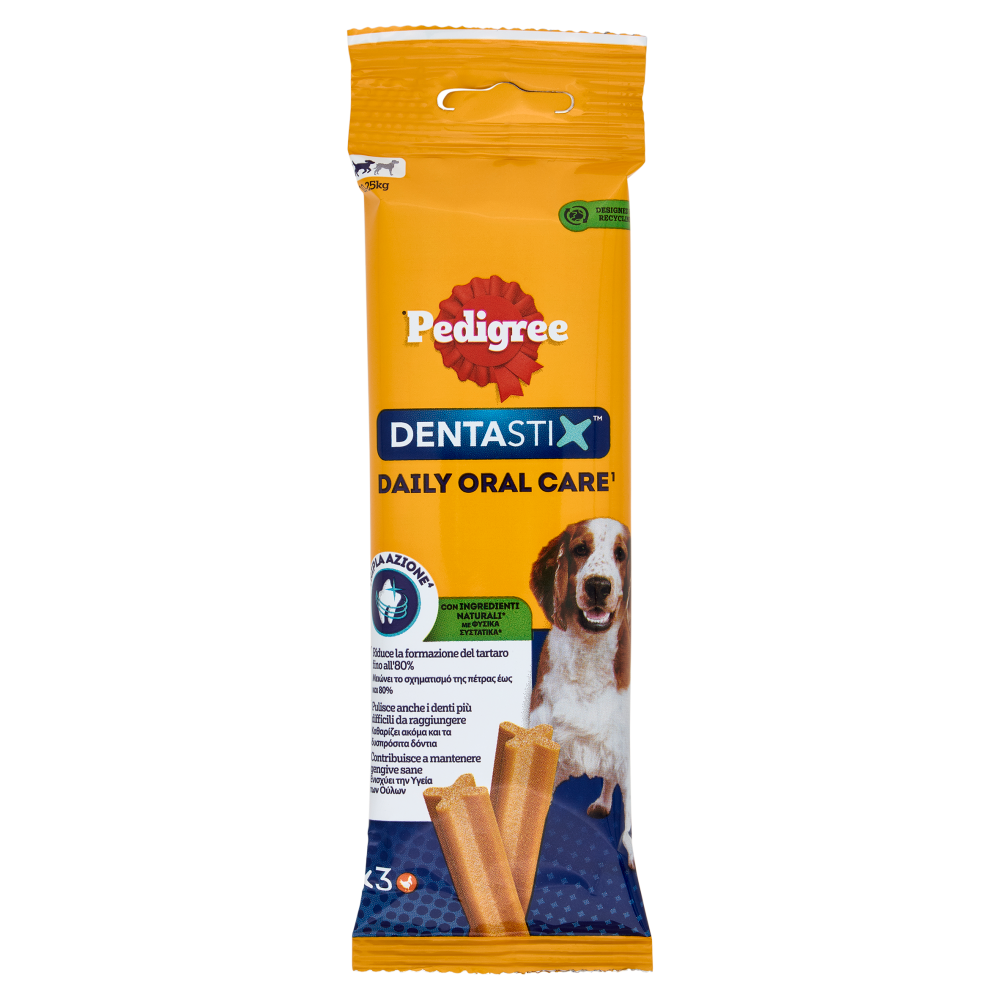 Pedigree Dentastix Snack Cane Medio 3 Pezzi - -