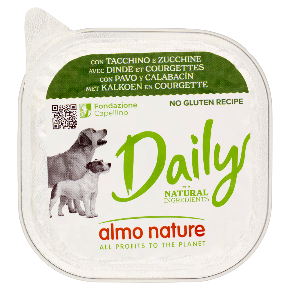 Almo Nature Daily Dog Tacchino e Zucchine 300 g - -