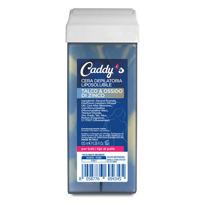 Caddy's Cera Depilatoria Roll-On Talco & Ossido di Zinco 100 ml,  Caddy's Cera Depilatoria Roll-On Talco & Ossido di Zinco 100 ml