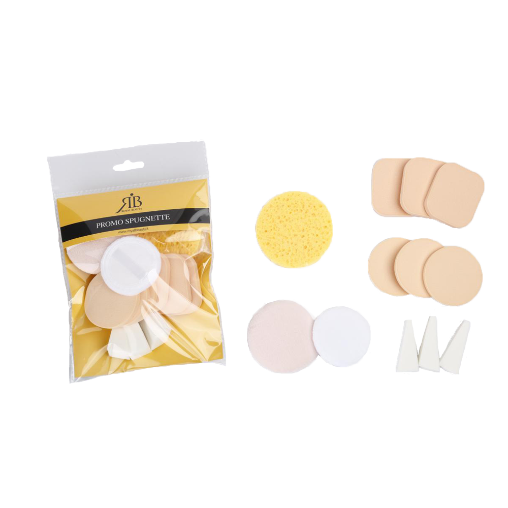 Royal Beauty Set Spugnette Trucco Viso, , large