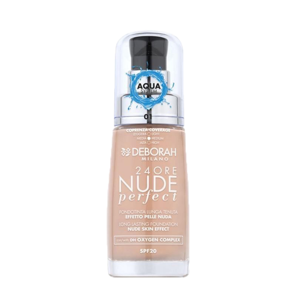 Deborah 24 Ore Perfect Nude Fondotinta N.01, , large