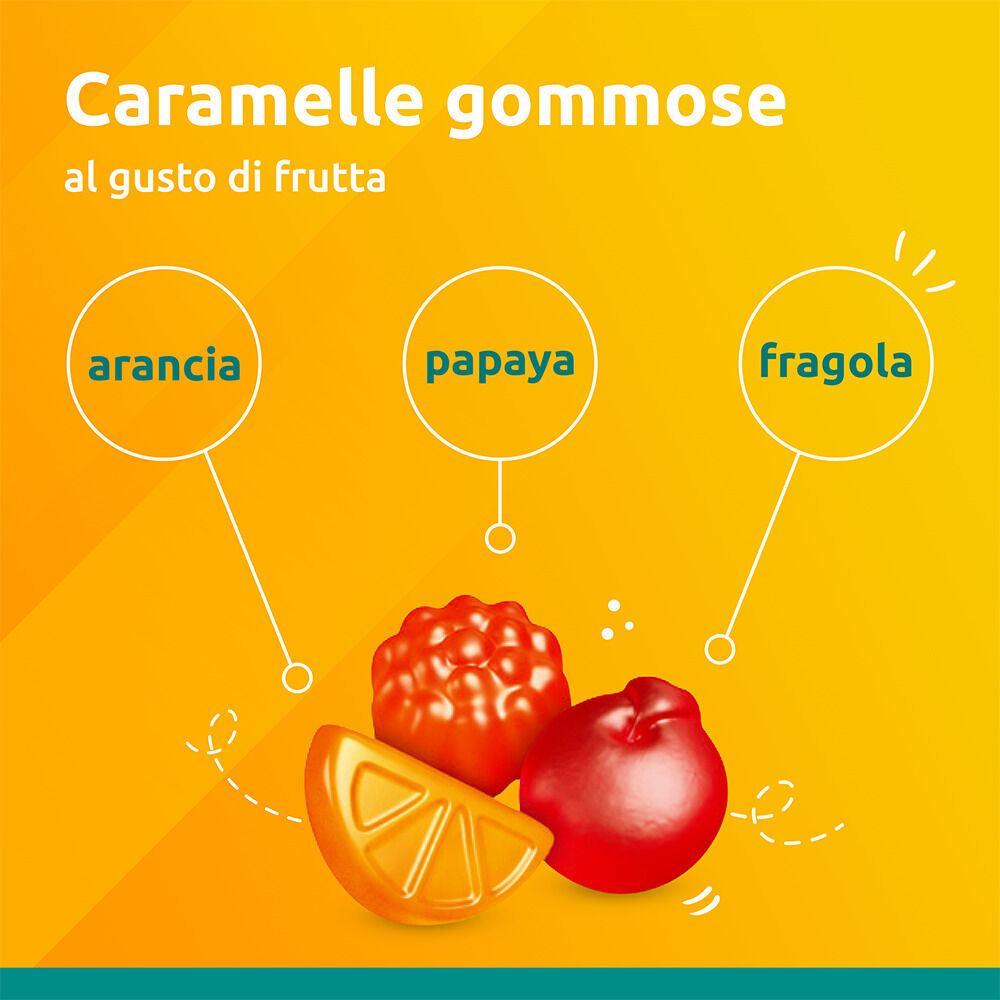 Supradyn Difese Junior Integratore con Vitamina C D e Zinco 25 Caramelle Gommose, , large