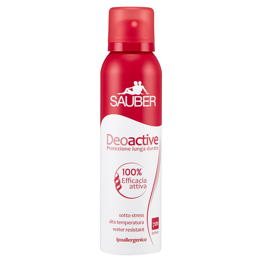 Sauber Deoactive Deodorante Spray 150 ml, , large