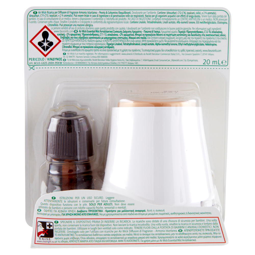 Air Wick Diffusore Di Fragranza Assortito Con Oli Essenziali 20ml, , large