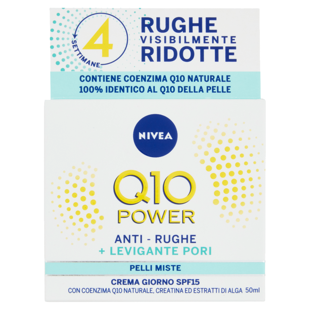 Nivea Q10 Anti-Rughe Minimizzante Pori Crema Giorno SPF 15 50 ml, , large