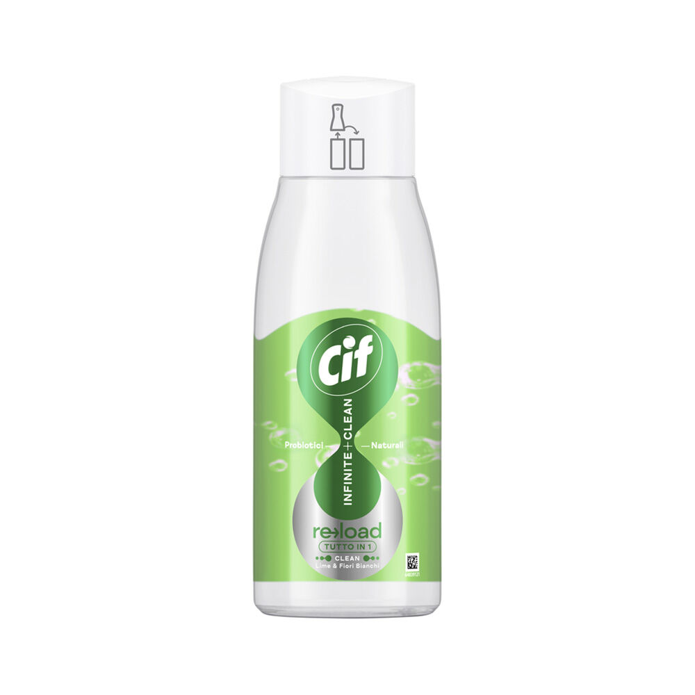 Cif Infinite Clean Ricarica Spray Multiuso Lime & Fiori Bianchi590 ml - -