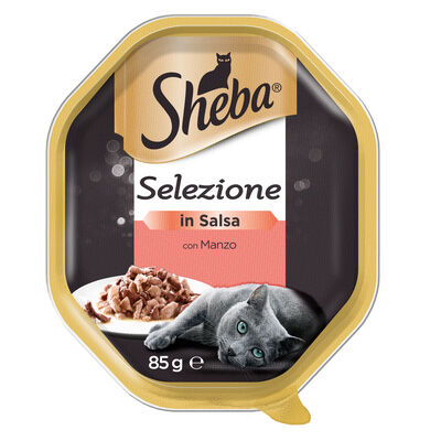 Sheba flexi 85 gr manzo e tacchino in salsa