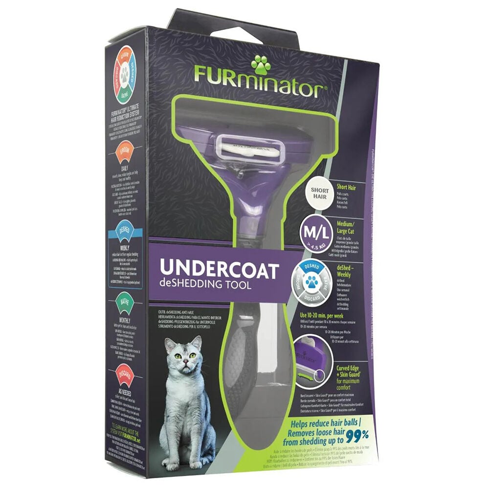 Furminator Gatto Piccolo a Pelo Lungo, , large