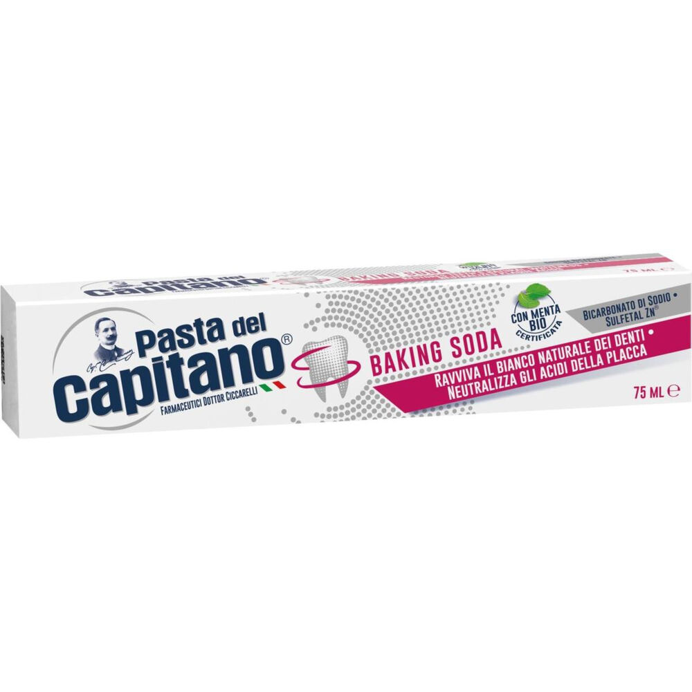 Pasta del Capitano Baking Soda Dentifircio 75ml, , large