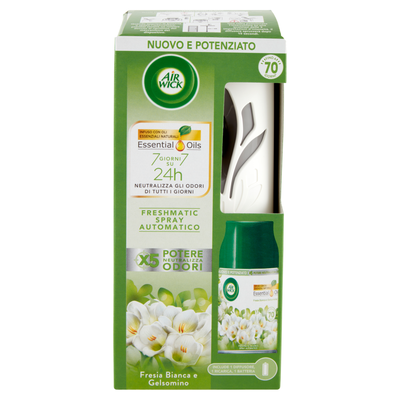 Air Wick Freshmatic Completo Fresia Bianca e Gelsomino Profumatore 250 ml