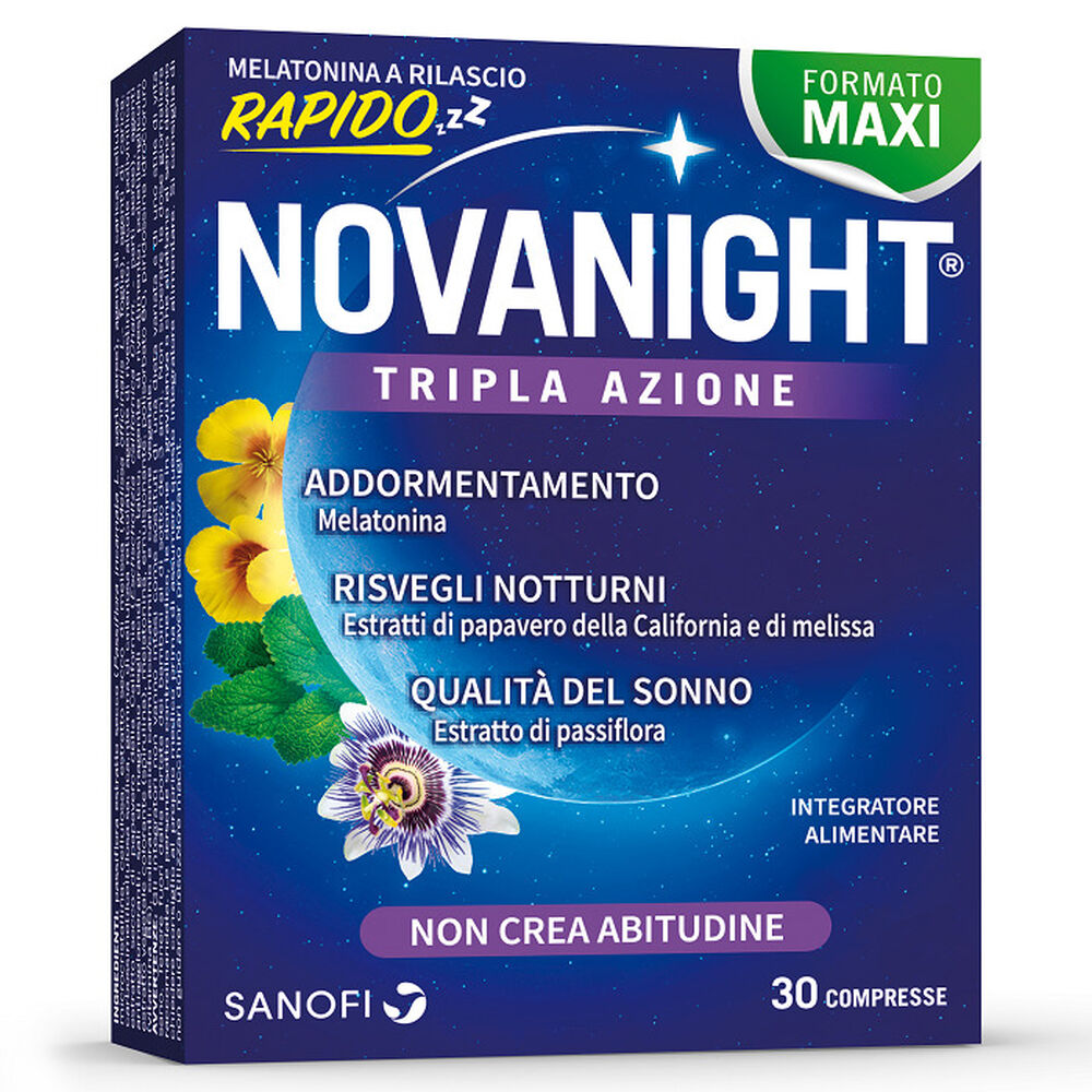 Novanight Tripla Azione Sonno Rigenerante 30 Compresse, , large