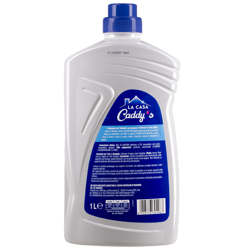 Caddy's Ammoniaca Profumata Detergente Pavimenti 1000 ml, , large
