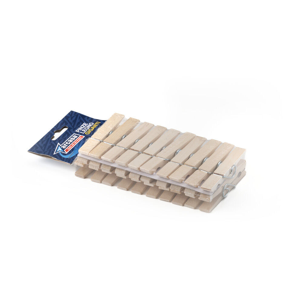 Arcasa Pinze Bucato in Legno Giganti 20 pz, , large