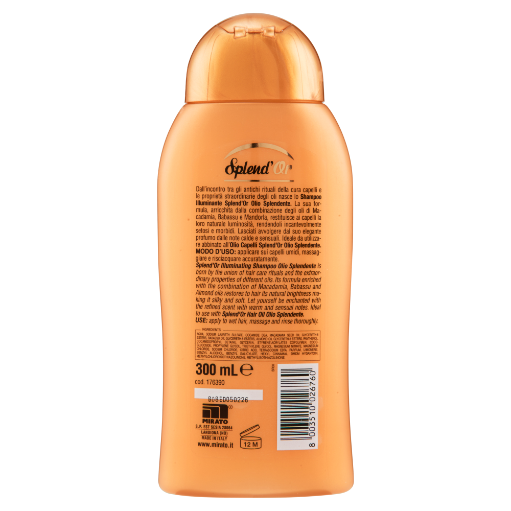 Splend'Or Olio Splendente Shampoo Illuminante 300 ml, , large