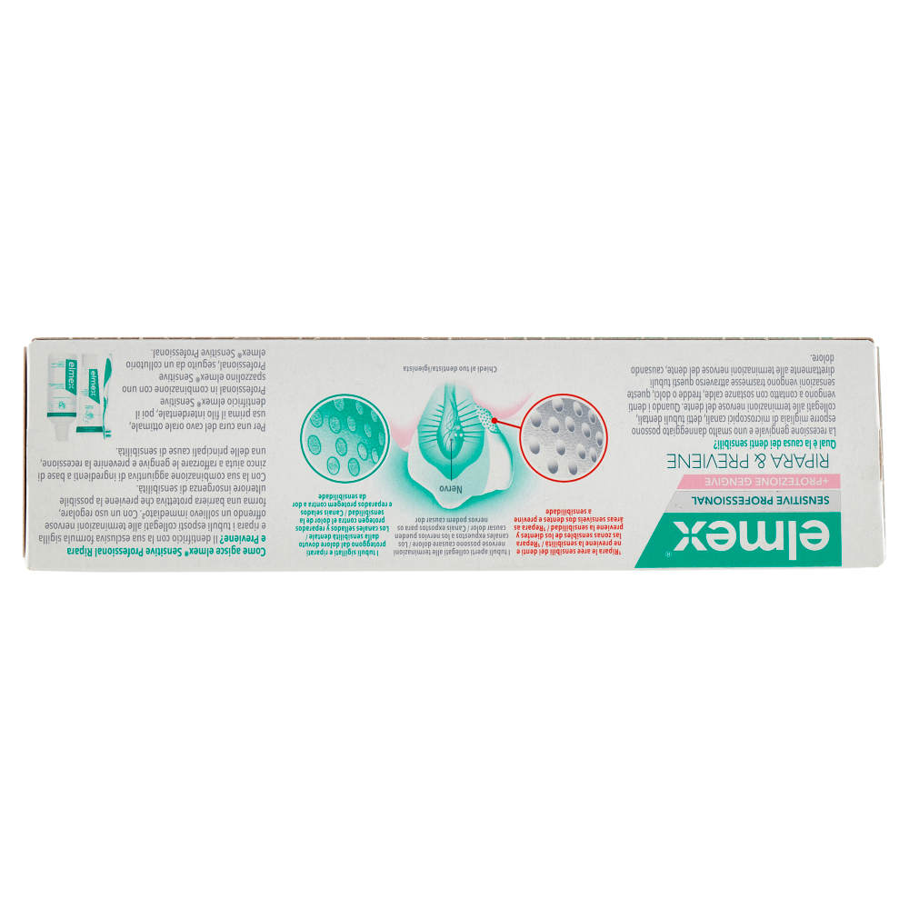 Elmex dentifricio Sensitive Professional Ripara e Previene e Protezione Gengive 75 ml, , large