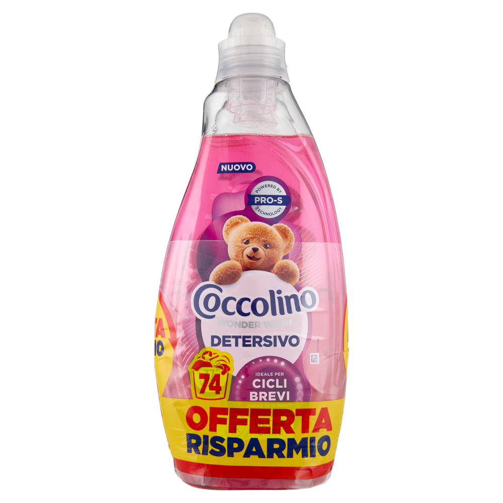 Coccolino Wonder Wash Detersivo Ultra Care Bipacco 2x37 Lavaggi, , large