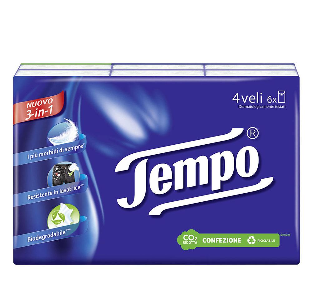 Tempo Fazzoletti 6 Pacchetti - -