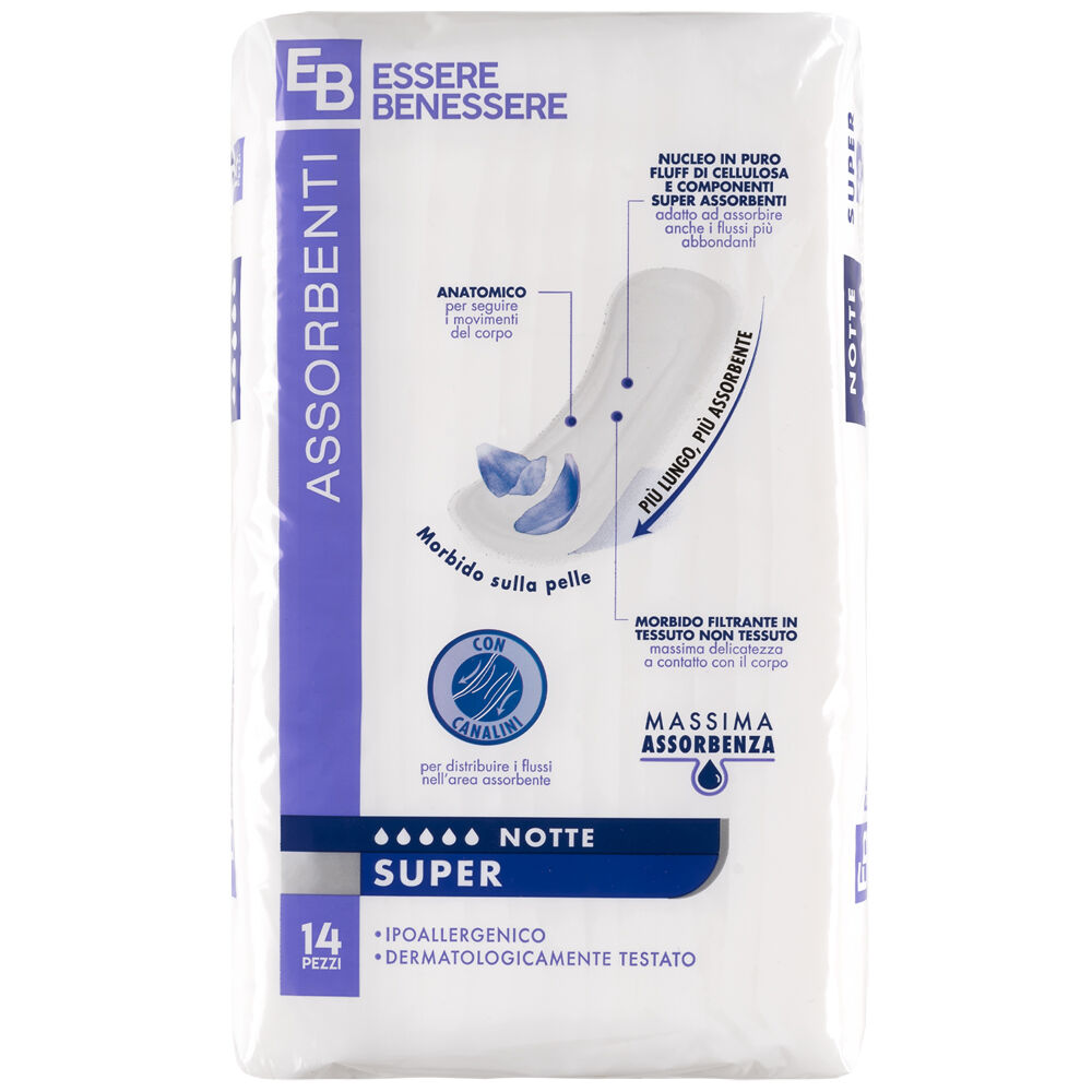 Essere Benessere Super Notte 14 Pezzi, , large