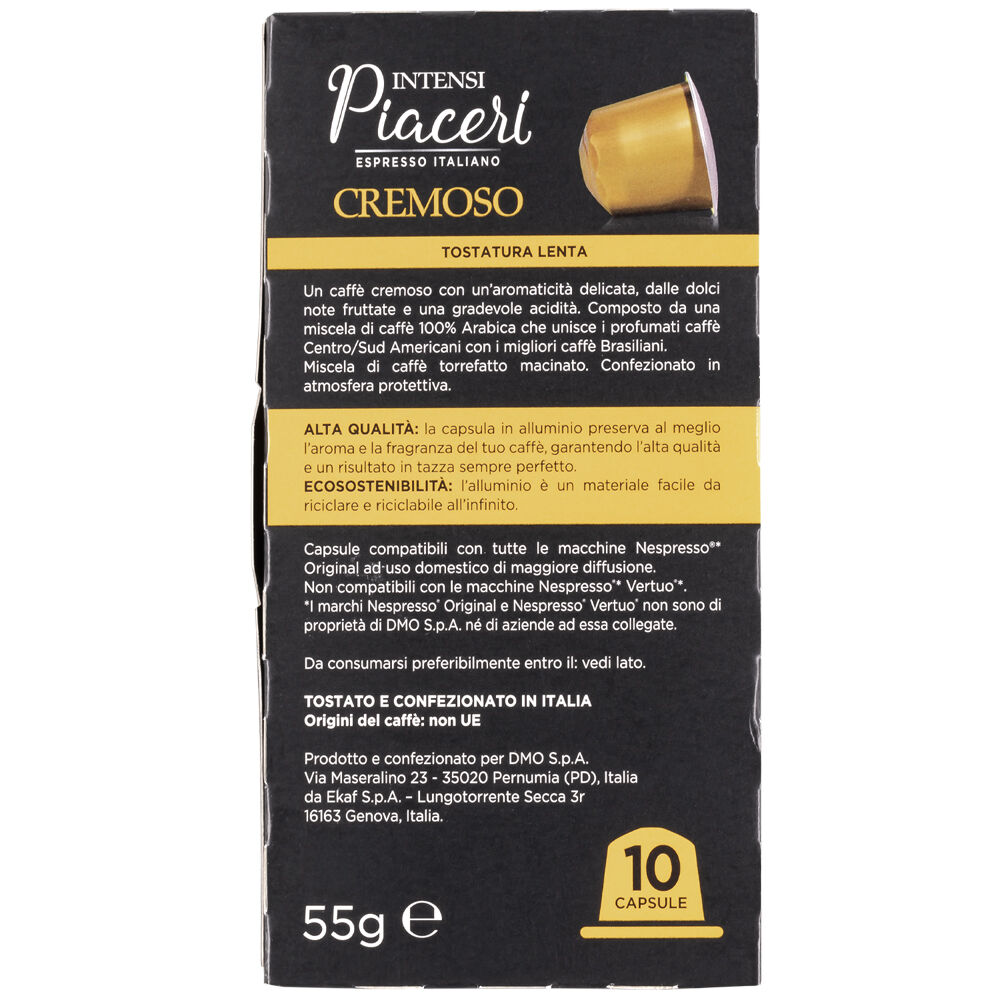 Intensi Piaceri Caffé Cremoso Intensità 4 10 Capsule, , large