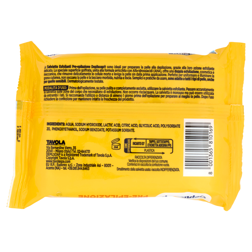 Depilsoap Esfolianti Pre-Epilazione Corpo Salviette 15 Pezzi, , large