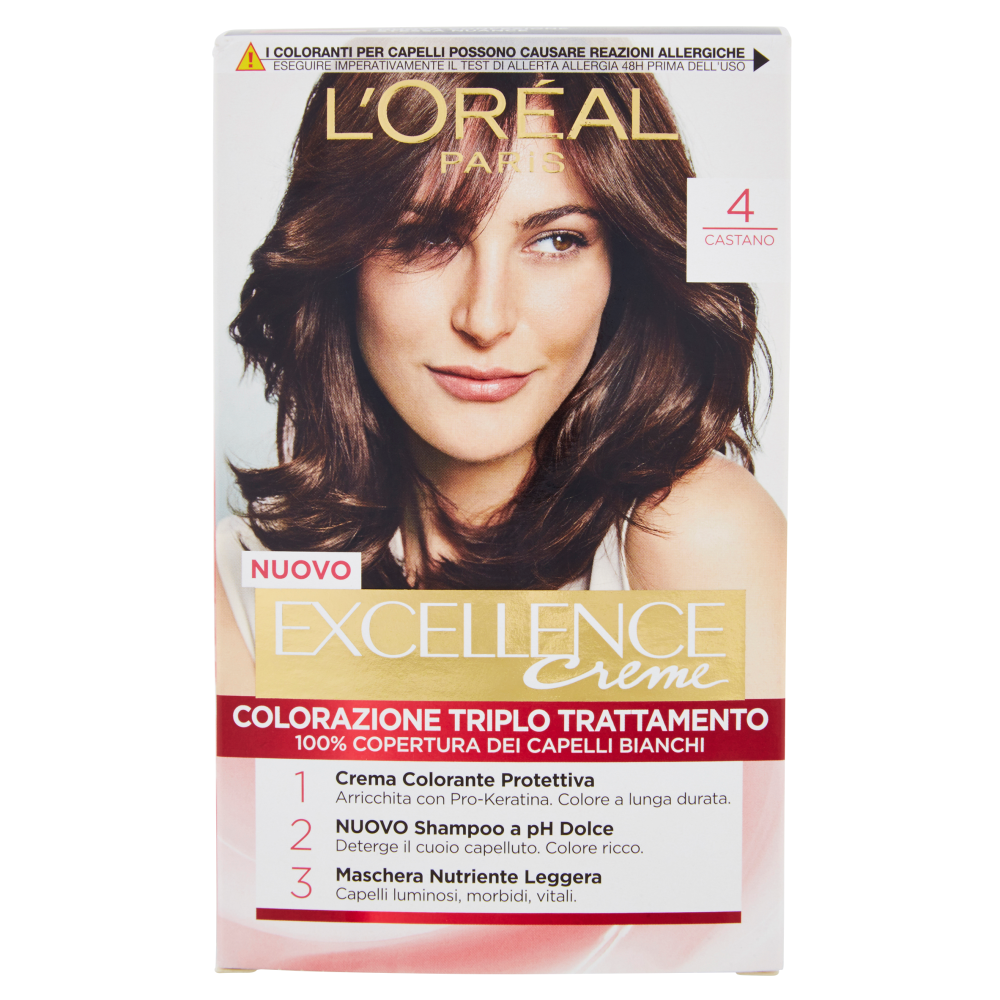 L'Oréal Paris Excellence Crema Colorante Castano N.4 - -