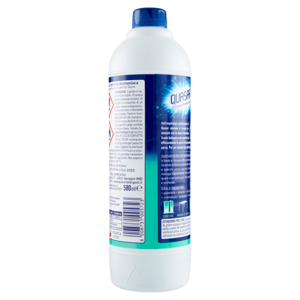Quasar Vetri con Ammoniaca Ricarica 580 ml, , large