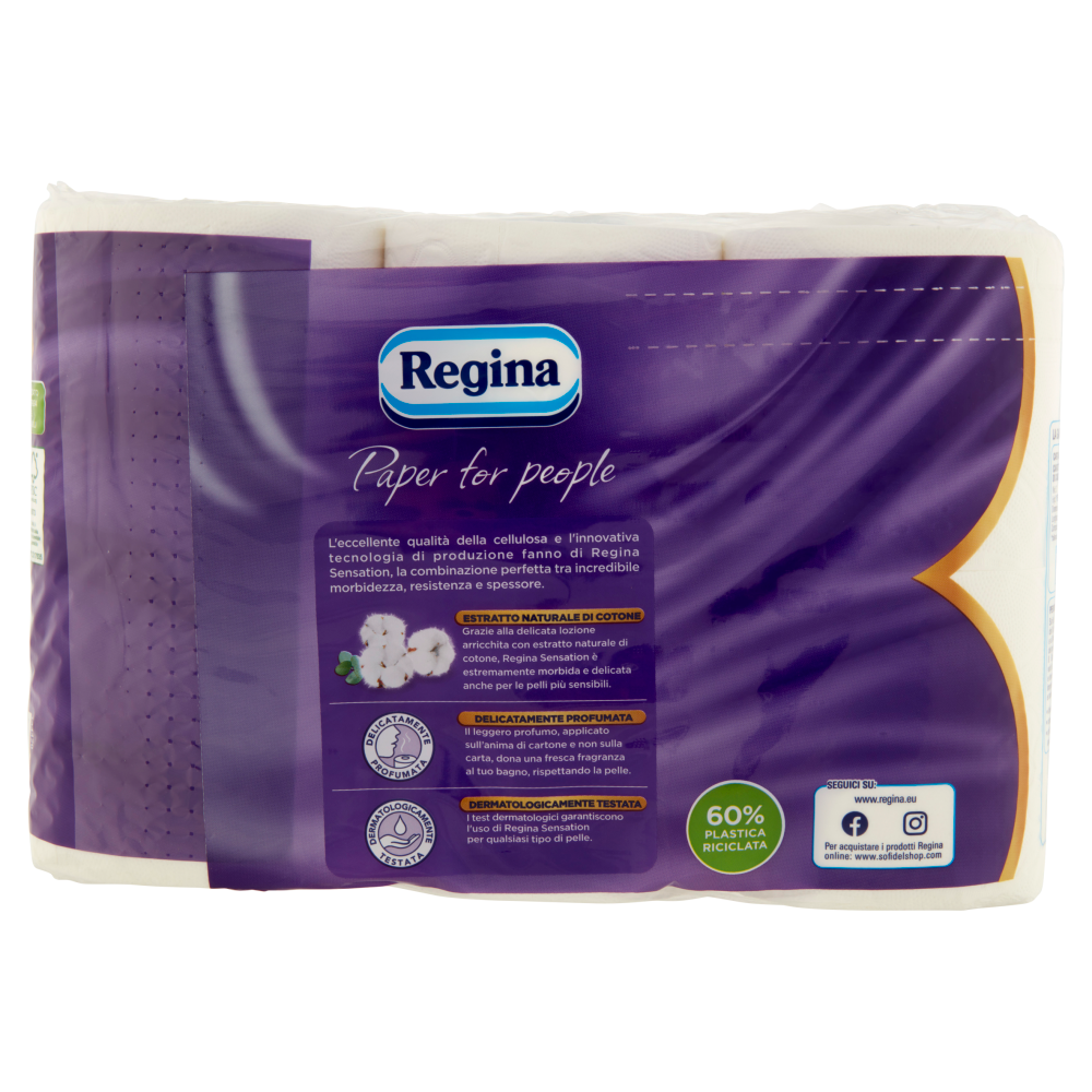 Regina Sensation Carta Igienica 6 Rotoli, , large