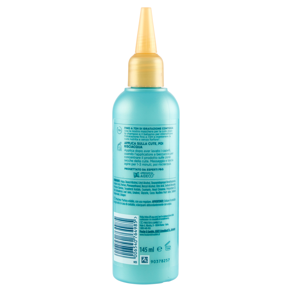 Head & Shoulders Maschera per la Cute con Risciacquo Azione Idratante Derma X Pro 145 ml, , large