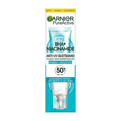 Garnier Fluido Anti-Imperfezioni BHA+ e Niacinamide SPF50+	